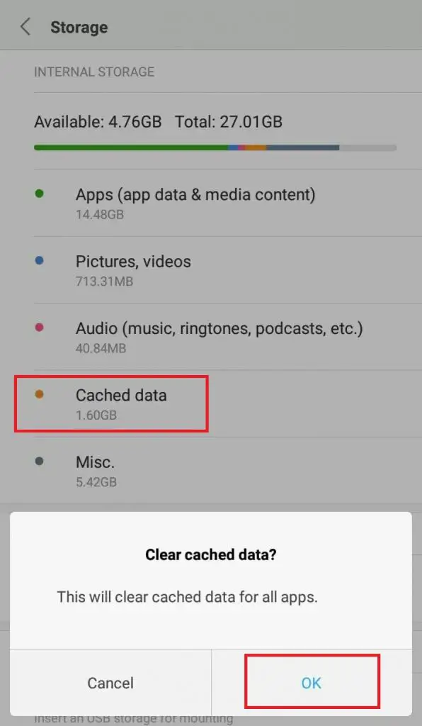 How to Wipe Cached Data